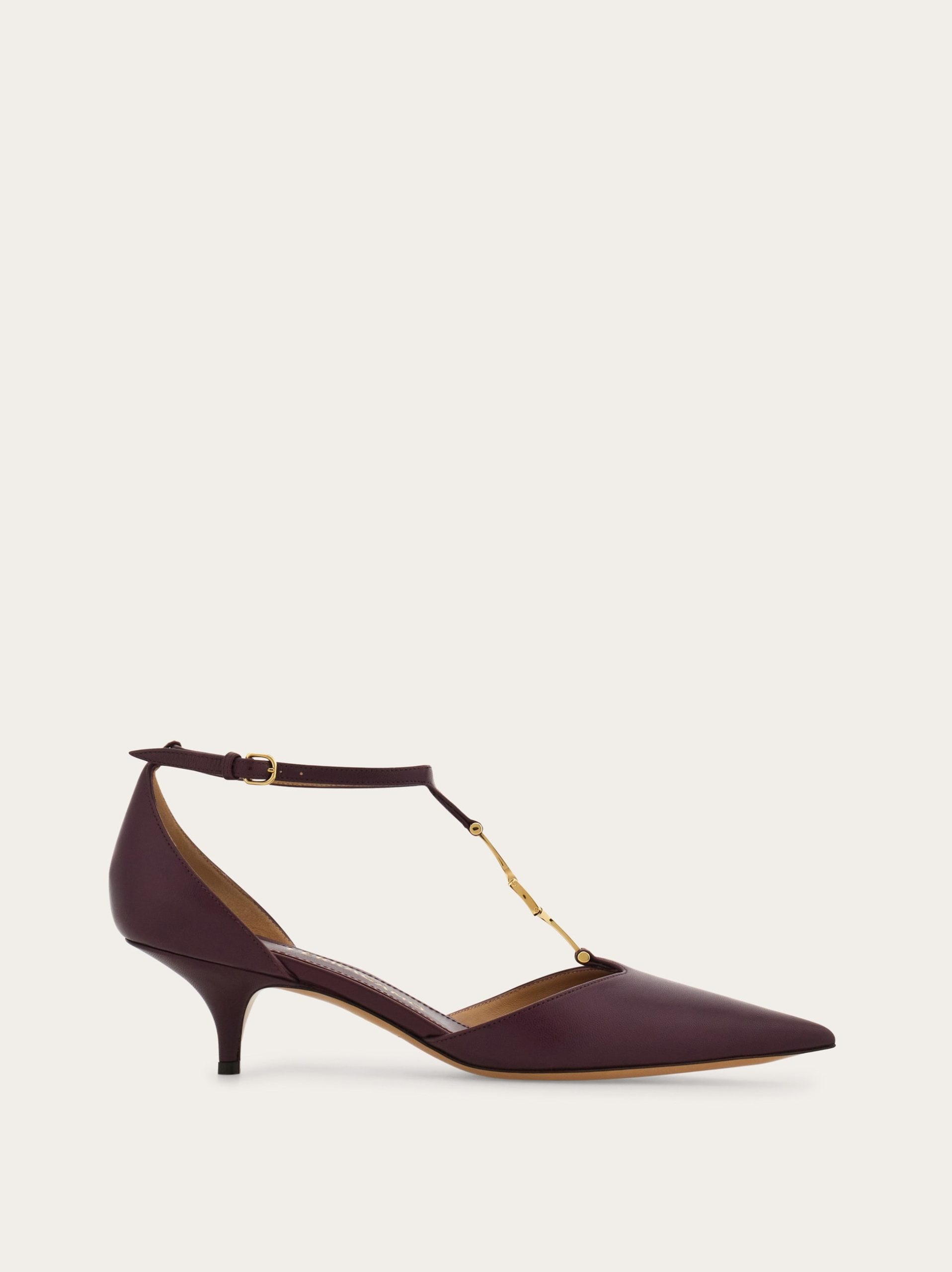 Ferragamo F buckle T-strap pump - Image 1